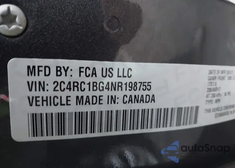 2022 Chrysler Pacifica Touring L from USA, damaged, VIN 2C4RC1BG4NR198755